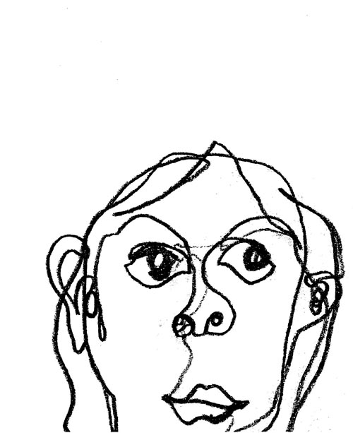 Self Protrait Blind Contour